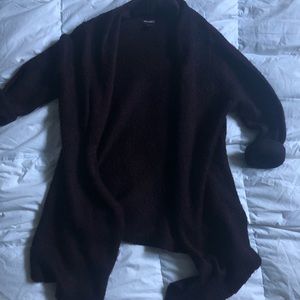 Purple knitted cover up